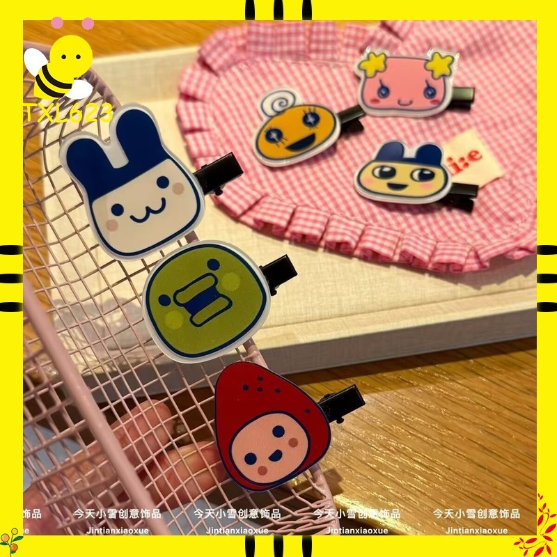 Tech Hair Accessories - Tamagotchi Serisi Saç Tokası Karikatür Ördek