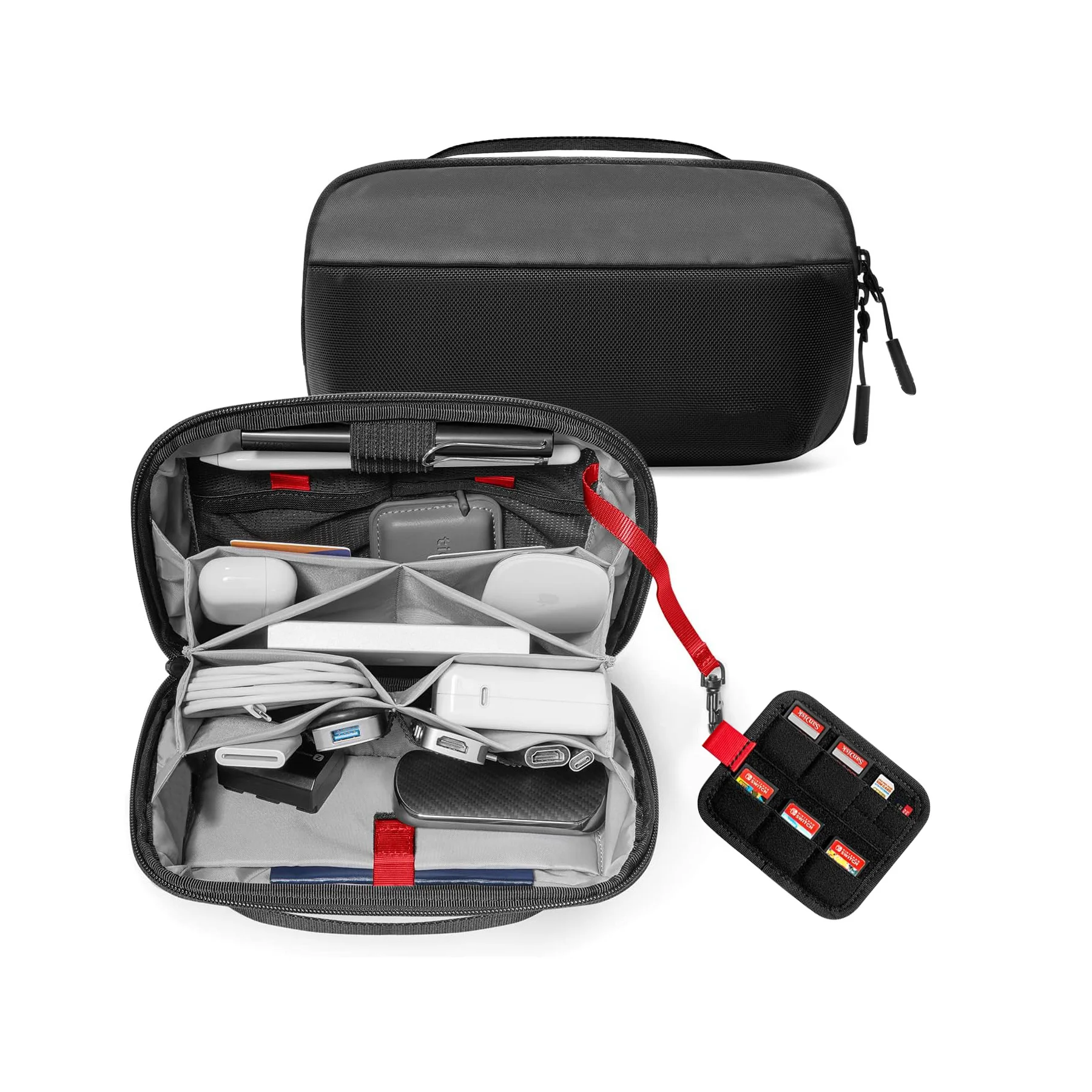 Tech Accessories Organizer Pouch - Seyahat Teknolojisi Düzenleyici Çantası, Su Geçirmez