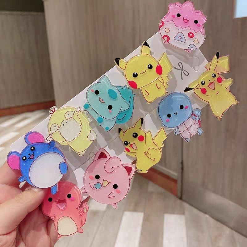 Tech Hair Accessories - Pokémon Saç Klipleri Tokalar Öğrenciler için