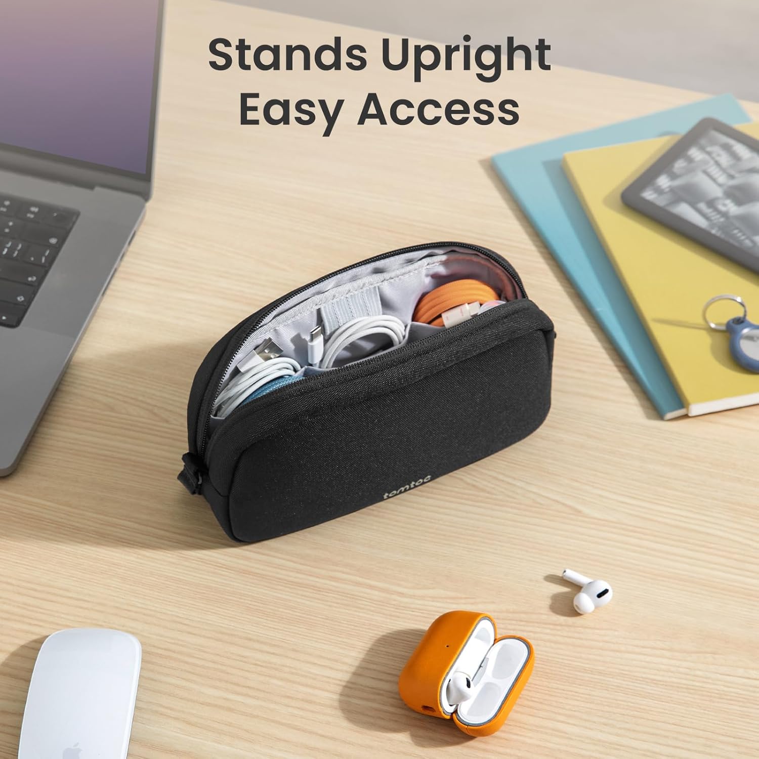 Tech Accessories Organizer Pouch - Elektronik Cihaz Düzenleyici Seyahat Çantası Su