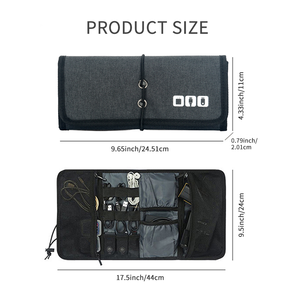Tech Accessories Organizer Pouch - Ev Tipi Kablo Düzenleyici Çantası |