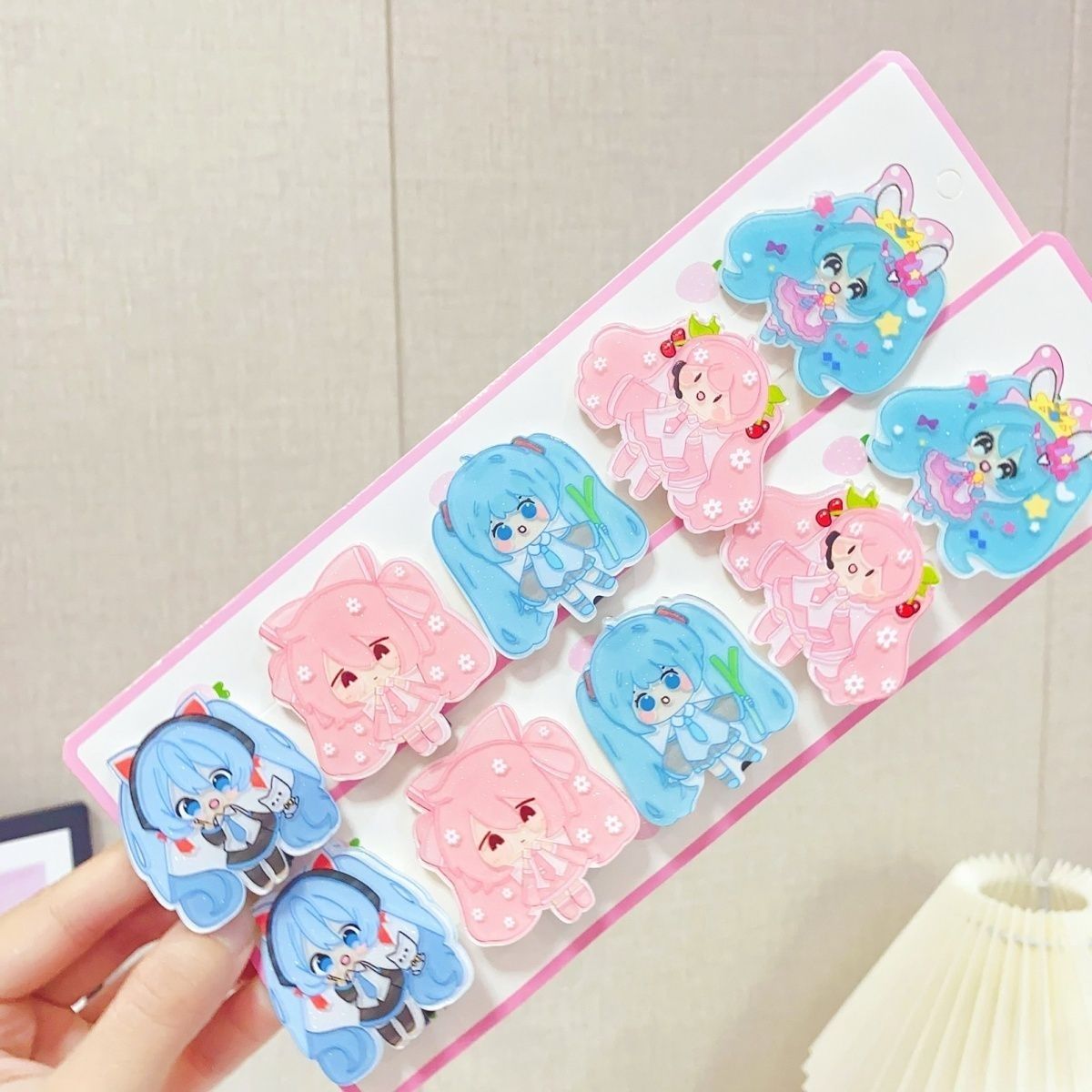 Tech Hair Accessories - Hatsune Miku çizgi film saç tokası