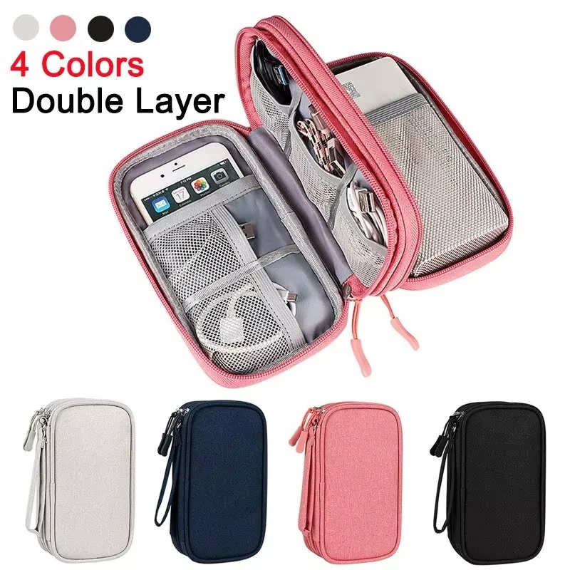 Tech Accessories Organizer - Seyahat Su Geçirmez Taşıma Çantası Elektronik