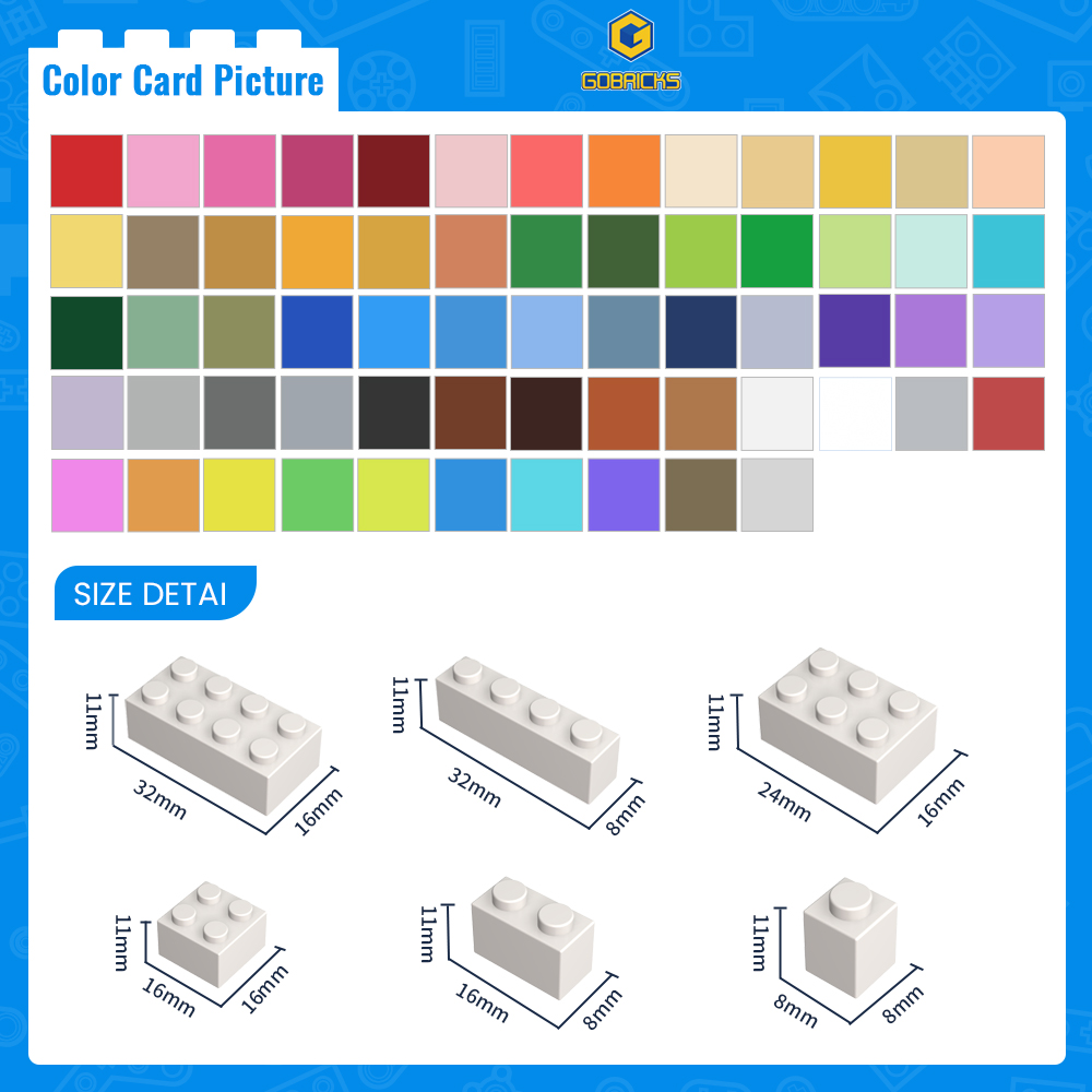 Gobricks 50 adet 3001 MOC Akse - Tech Accessories To Gift incelemesi ve fiyatı
