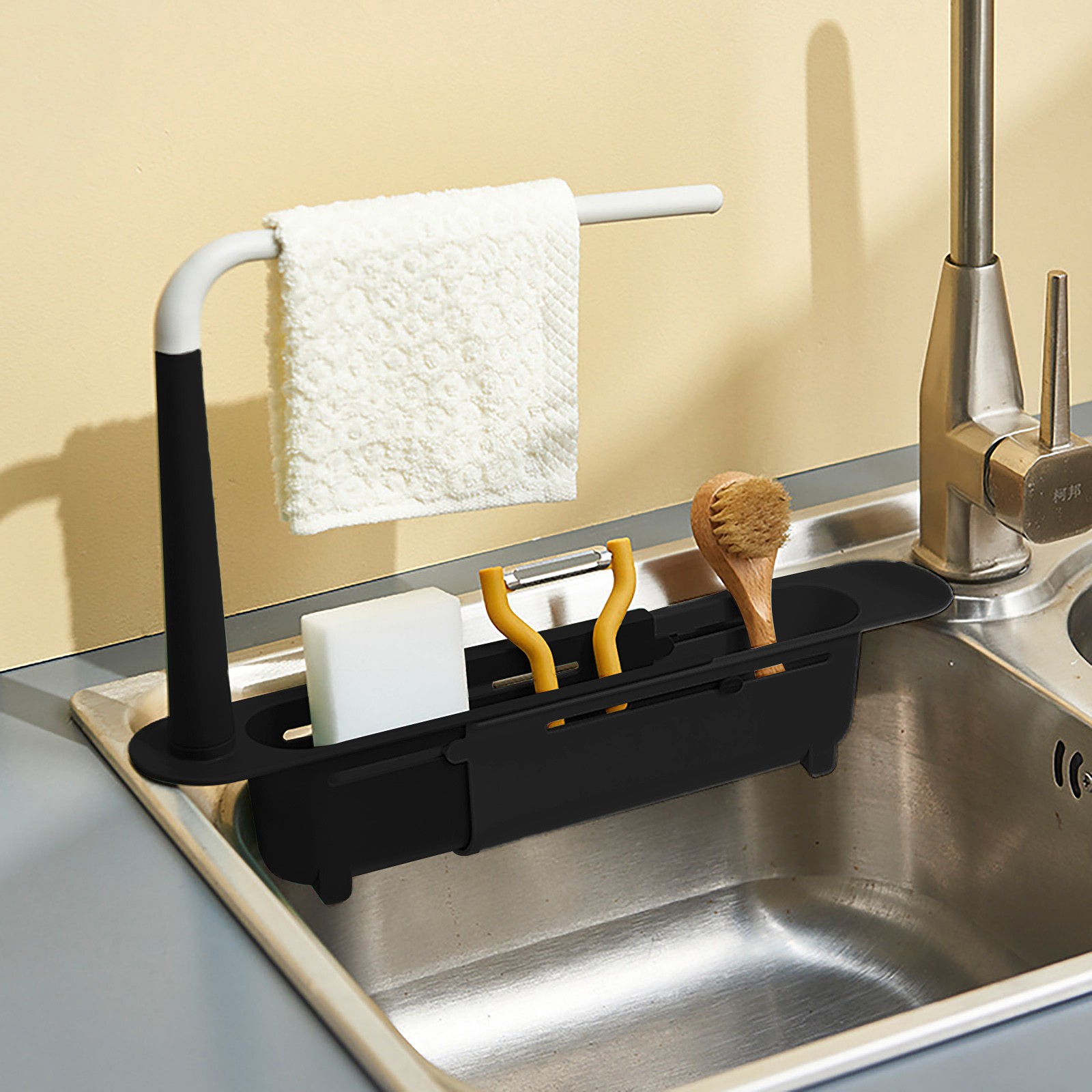 Elescopic lavabo raf süzgeç ra - Tech Accessories Organizer incelemesi ve fiyatı