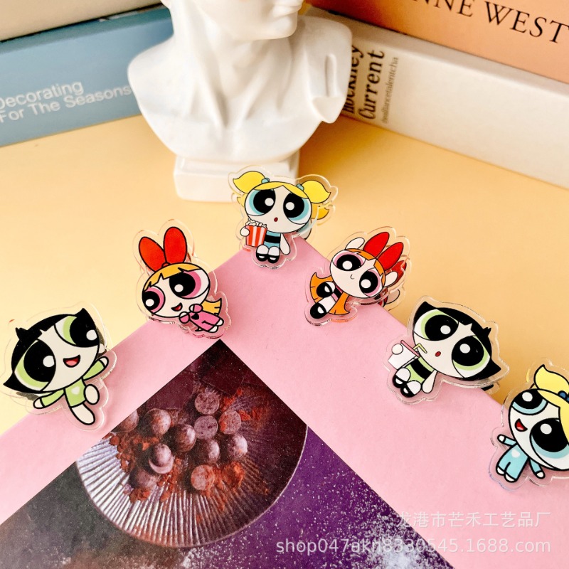 6 adet Kawaii Powerpuffs kızla - Tech Office Accessories incelemesi ve fiyatı