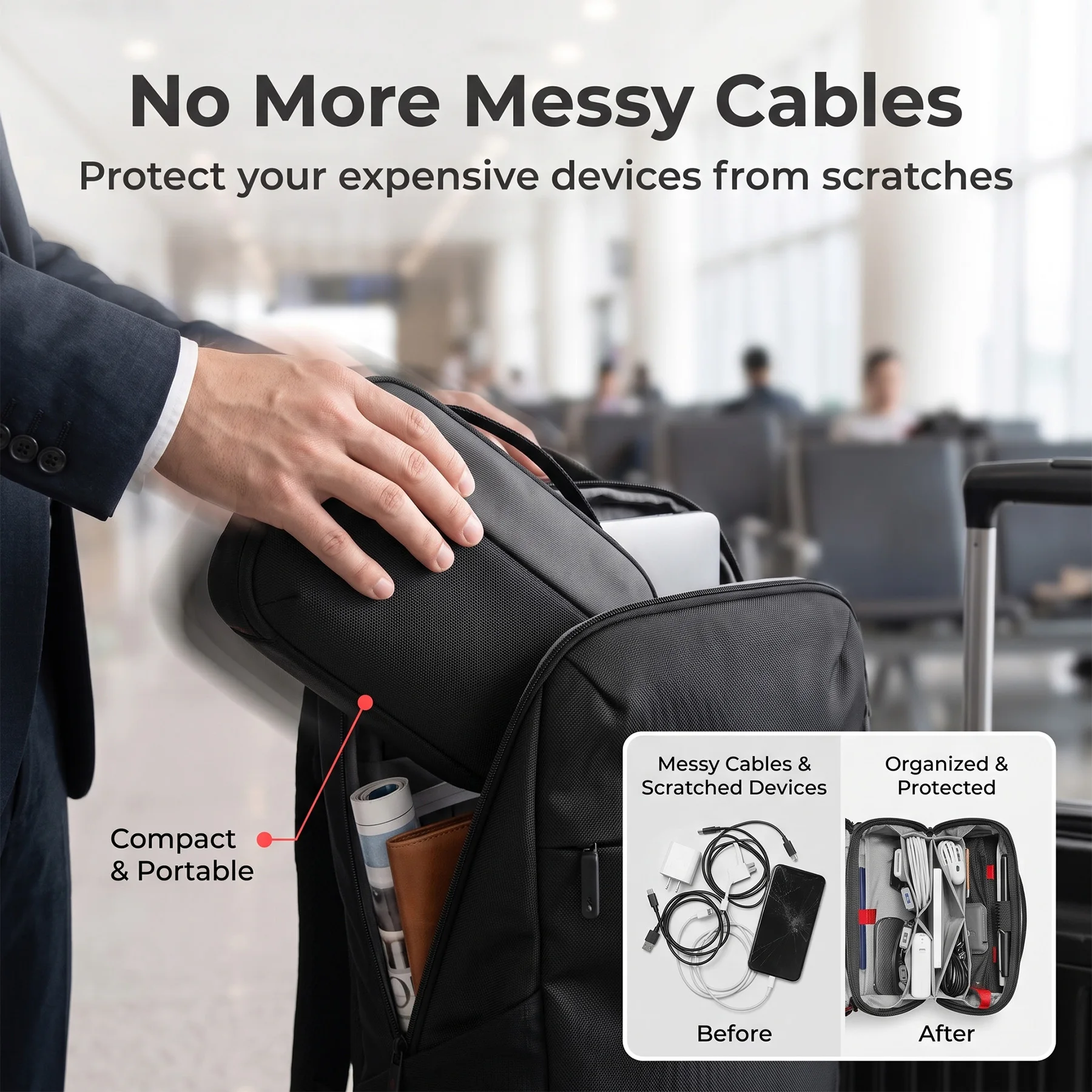 Seyahat Teknolojisi Düzenleyic - Tech Accessories Organizer Pouch incelemesi ve fiyatı