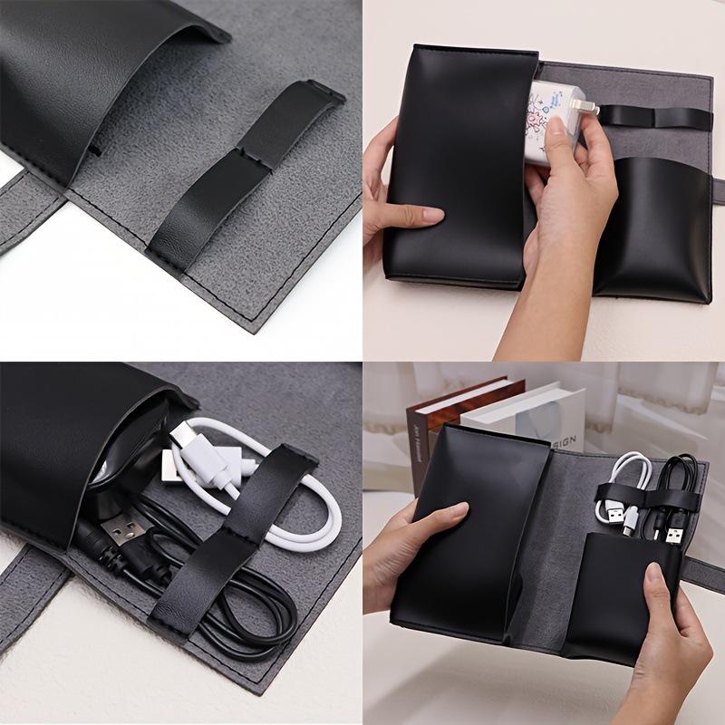 1 adet PU deri çok bölmeli org - Tech Accessories Organizer Pouch incelemesi ve fiyatı