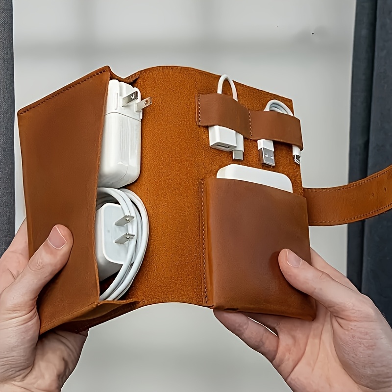 1 adet Deri Teknoloji Düzenley - Tech Accessories Organizer Pouch incelemesi ve fiyatı